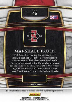 2022 Panini Select Draft Picks #66 Marshall Faulk Back