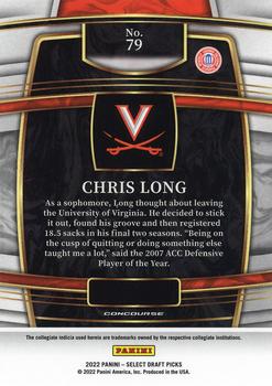 2022 Panini Select Draft Picks #79 Chris Long Back