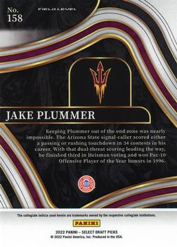 2022 Panini Select Draft Picks #158 Jake Plummer Back