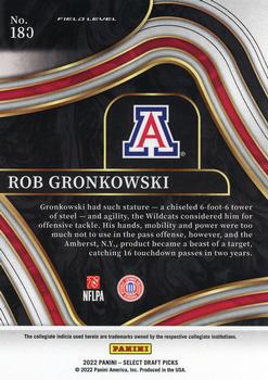 2022 Panini Select Draft Picks #180 Rob Gronkowski Back
