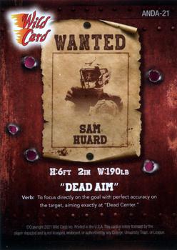 2021 Wild Card Alumination NIL - Dead Aim Gold Foil Lettering / Pink #ANDA-21 Sam Huard Back