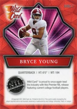2021 Wild Card Alumination NIL - Red #ANBC-7 Bryce Young Back