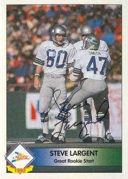 1992 Pacific - Steve Largent Autograph #NNO Steve Largent Front