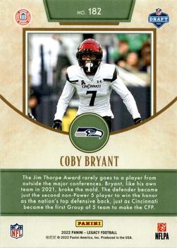 2022 Panini Legacy #182 Coby Bryant Back