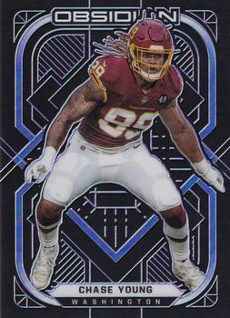 2021 Panini Obsidian - Electric Etch Purple #99 Chase Young Front