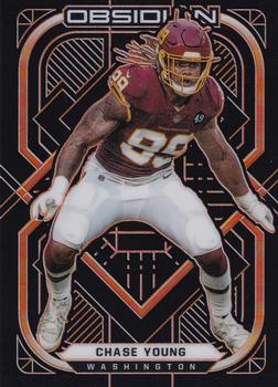 2021 Panini Obsidian - Electric Etch Orange #99 Chase Young Front