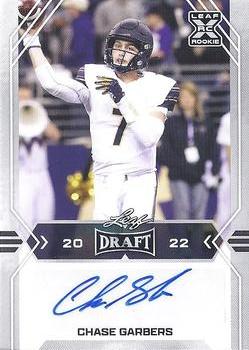 2022 Leaf Draft - Autographs #BA-CG1 Chase Garbers Front