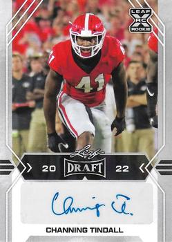 2022 Leaf Draft - Autographs #BA-CT1 Channing Tindall Front