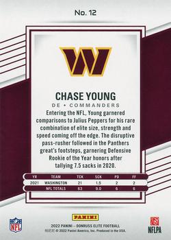 2022 Donruss Elite #12 Chase Young Back