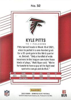 2022 Donruss Elite #32 Kyle Pitts Back