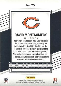 2022 Donruss Elite #70 David Montgomery Back