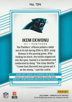 2022 Donruss Elite #134 Ikem Ekwonu Back