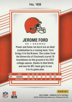 2022 Donruss Elite #168 Jerome Ford Back