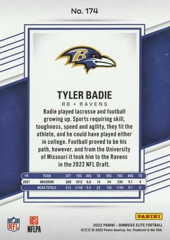 2022 Donruss Elite #174 Tyler Badie Back