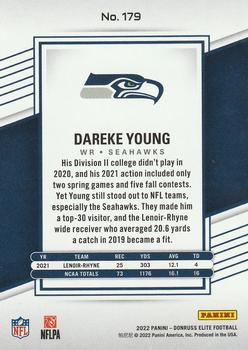2022 Donruss Elite #179 Dareke Young Back