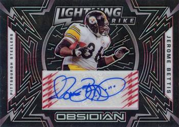 2021 Panini Obsidian - Lightning Strike Electric Etch Red #LS-JB Jerome Bettis Front