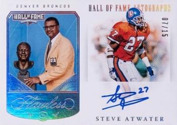 2021 Panini Flawless - Hall of Fame Autographs Silver #HFA-SAT Steve Atwater Front