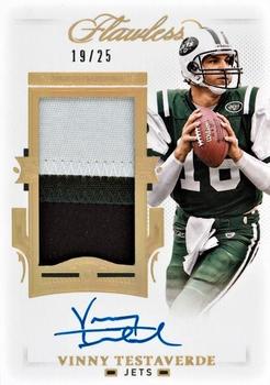 2021 Panini Flawless - Patch Autographs #PA-VTE Vinny Testaverde Front