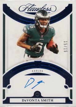 2021 Panini Flawless - Rookie Gems Signatures Sapphire #RGS-DVS DeVonta Smith Front