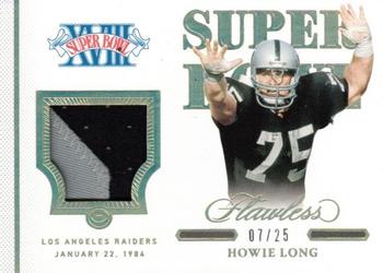 2021 Panini Flawless - Super Bowl Swatches #SBS2 Howie Long Front