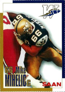 1999 Gametime Magazine Saan Winnipeg Blue Bombers #NNO Mike Mihelic Front