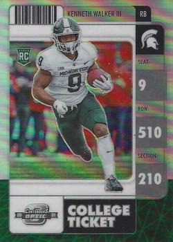2022 Panini Chronicles Draft Picks - Contenders Optic Silver #7 Kenneth Walker III Front