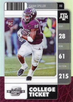 2022 Panini Chronicles Draft Picks - Contenders Optic Silver #8 Isaiah Spiller Front