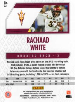 2022 Panini Chronicles Draft Picks - Phoenix #32 Rachaad White Back