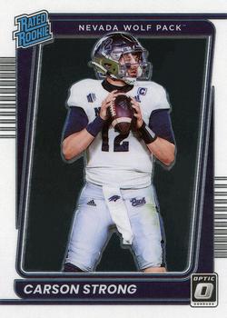 2022 Panini Chronicles Draft Picks - Donruss Optic Rated Rookie #16 Carson Strong Front