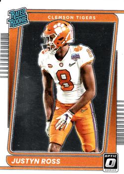 2022 Panini Chronicles Draft Picks - Donruss Optic Rated Rookie #24 Justyn Ross Front