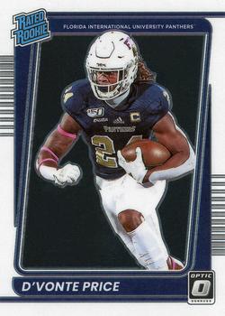 2022 Panini Chronicles Draft Picks - Donruss Optic Rated Rookie #29 D'Vonte Price Front