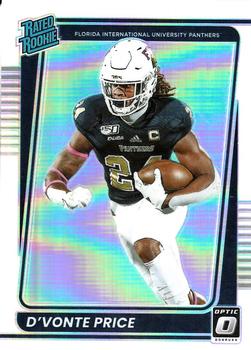 2022 Panini Chronicles Draft Picks - Donruss Optic Rated Rookie Holo #29 D'Vonte Price Front
