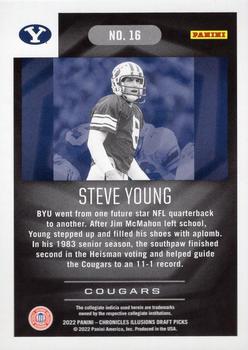 2022 Panini Chronicles Draft Picks - Illusions Cracked Ice #16 Steve Young Back