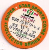 1984 7-Eleven Super Star Sports Coins: West Region #IV H Warren Moon Back
