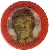 1984 7-Eleven Super Star Sports Coins: West Region #XVII H John Elway Front