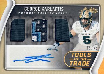 2022 Panini Chronicles Draft Picks - Absolute Tools of the Trade Triple Prime Autograph #TTT-GKA George Karlaftis Front