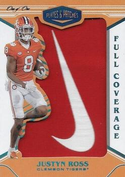 2022 Panini Chronicles Draft Picks - Plates and Patches Full Coverage Brand Logo #PP-JRO Justyn Ross Front
