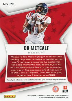 2022 Panini Chronicles Draft Picks - Rookies and Stars #23 DK Metcalf Back