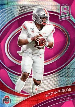 2022 Panini Chronicles Draft Picks - Spectra Neon Pink #52 Justin Fields Front
