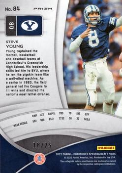 2022 Panini Chronicles Draft Picks - Spectra Red #84 Steve Young Back
