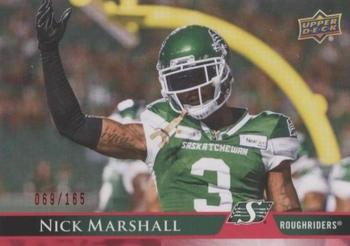 2021 Upper Deck CFL - Red #9 Nick Marshall Front