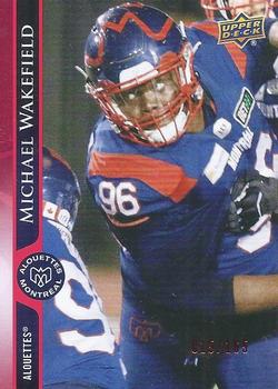 2021 Upper Deck CFL - Red #23 Michael Wakefield Front