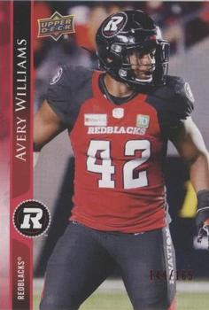 2021 Upper Deck CFL - Red #45 Avery Williams Front