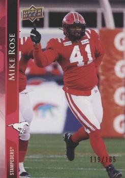 2021 Upper Deck CFL - Red #166 Mike Rose Front