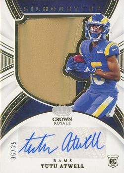 2021 Panini Chronicles - Crown Royale Silhouette Auto Prime #CRS-TAT Tutu Atwell Front