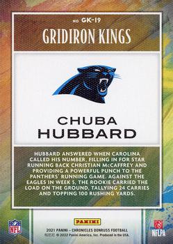 2021 Panini Chronicles - Gridiron Kings #GK-19 Chuba Hubbard Back
