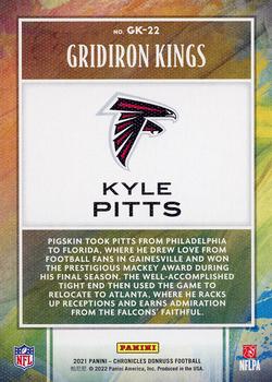 2021 Panini Chronicles - Gridiron Kings Bronze #GK-22 Kyle Pitts Back