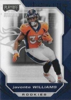 2021 Panini Chronicles - Playoff Momentum Rookies #PMR-14 Javonte Williams Front