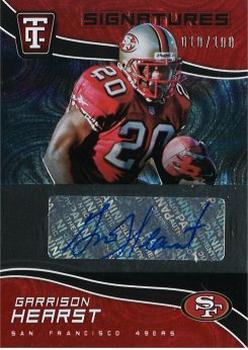 2021 Panini Chronicles - Totally Certified Signatures Red #TCS-GHE Garrison Hearst Front