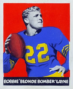 1948 Leaf #6 Bobby Layne Front